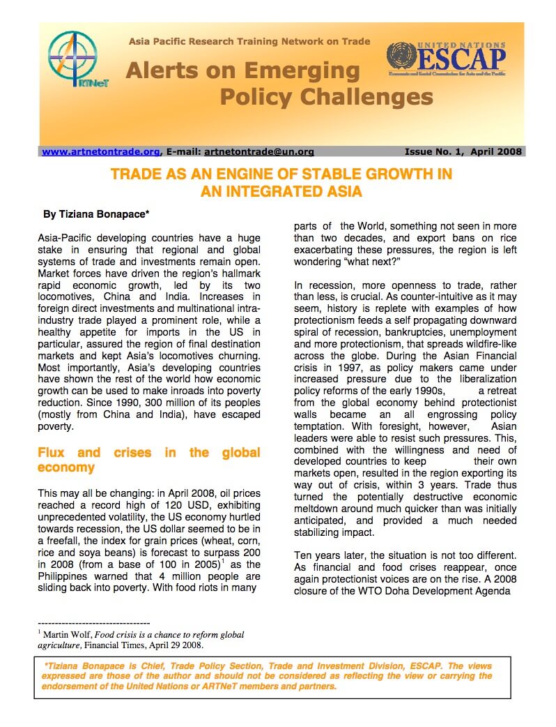 trade as engine of stable growth